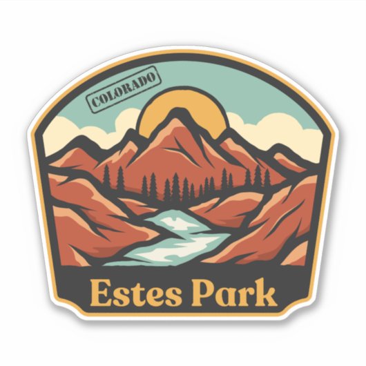 Estes Park, Colorado Sticker (Voorkant)