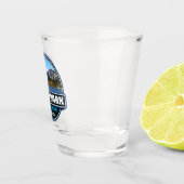 Estes Park Colorado Travel Art Emblem Shot Glas (Rechts)