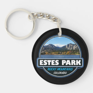 Estes Park Colorado Travel Art Emblem Sleutelhanger