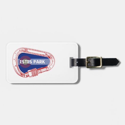Estes Park Klibing Carabiner Bagagelabel (Voorkant horizontaal)