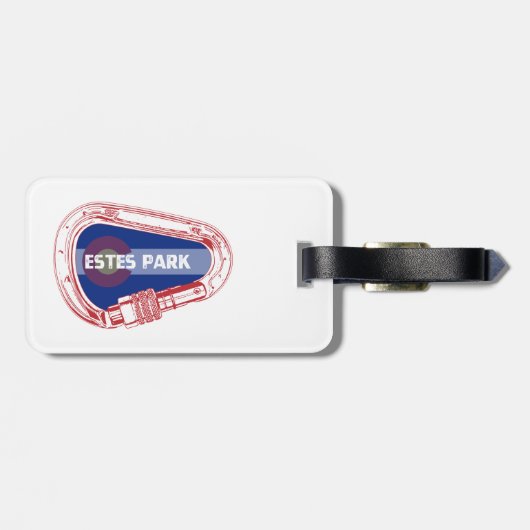Estes Park Klibing Carabiner Bagagelabel (Achterkant horizontaal)