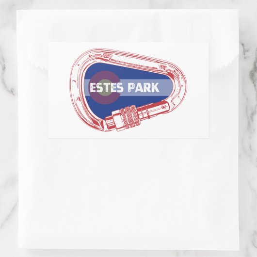 Estes Park Klibing Carabiner Rechthoekige Sticker (Tas)