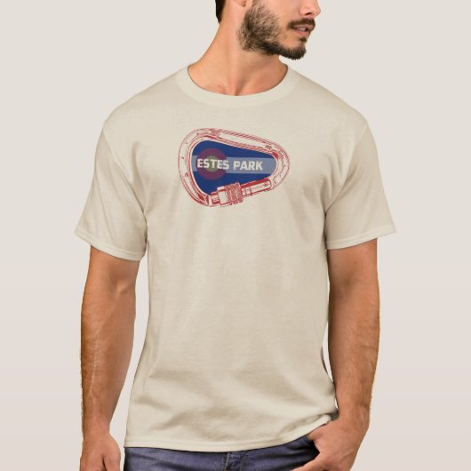 Estes Park Klimmen Carabiner T-shirt (Voorkant)