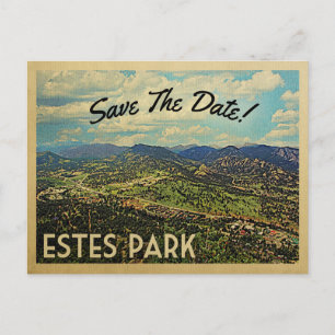 Estes Park Save the Date Colorado Aankondigingskaart