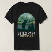 Estes Park TShirt Elks Retro  Estes Park Co (Design voorkant)