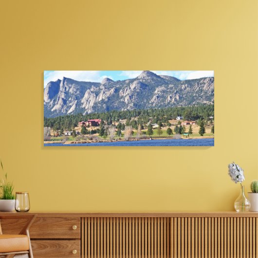 Estes Park Uitzicht Canvas Afdruk (Insitu (Woonkamer))