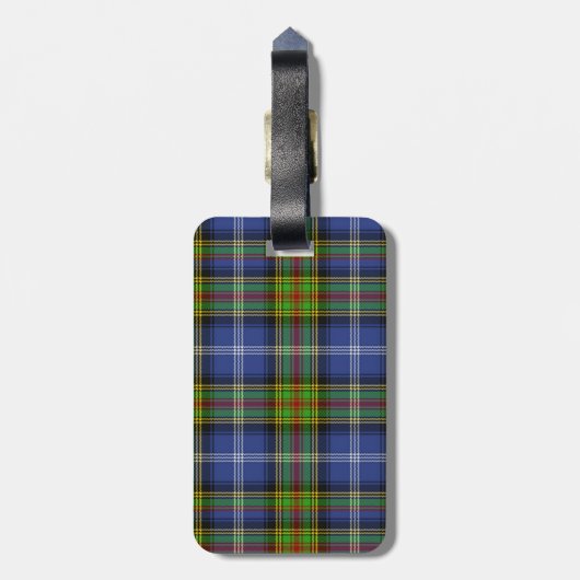 Estes Tartan Plaid-Bagagelabel Bagagelabel (Achterkant verticaal)