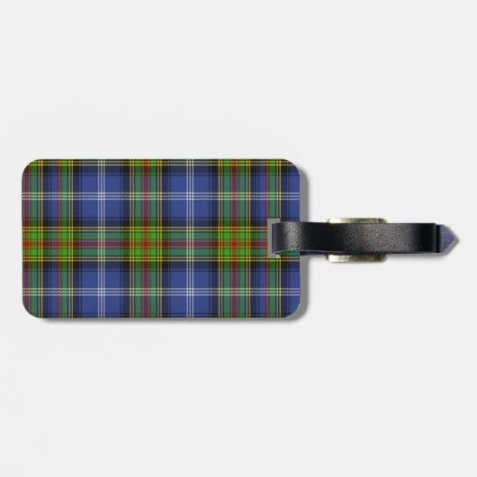 Estes Tartan Plaid-Bagagelabel Bagagelabel (Achterkant horizontaal)