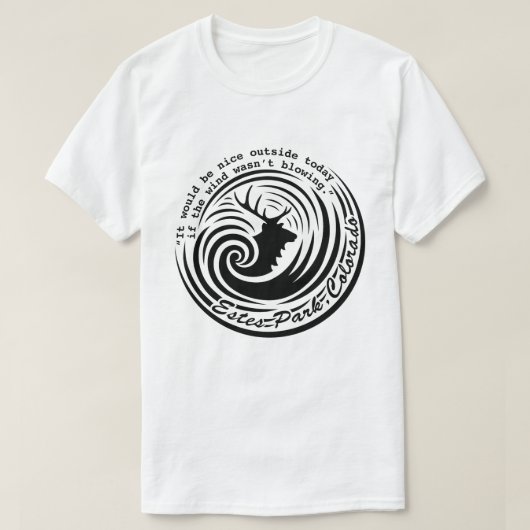 Estes wind lichte gekleurde shirt (Design voorkant)