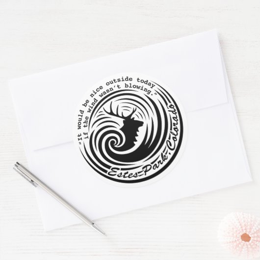 Estes Wind witte sticker (Envelop)