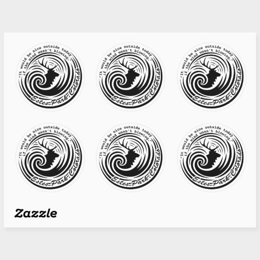Estes Wind witte sticker (Vel)