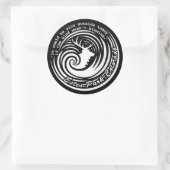 Estes wind zwarte sticker (Tas)