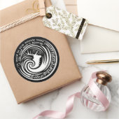 Estes wind zwarte sticker (Geschenken)