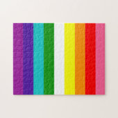 Estêvão Romane's 9-Stripe regenboogvlag Legpuzzel (Horizontaal)