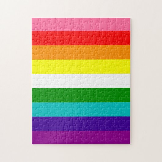 Estêvão Romane's 9-Stripe regenboogvlag Legpuzzel (Verticaal)