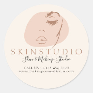 Estheetician Gezichtsverzorgingsspa Huidverzorging Ronde Sticker