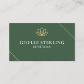 Estheetician Groen Goud Visitekaartje (Voorkant)