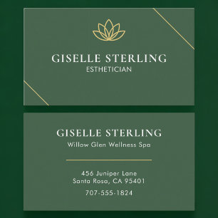Estheetician Groen Goud Visitekaartje