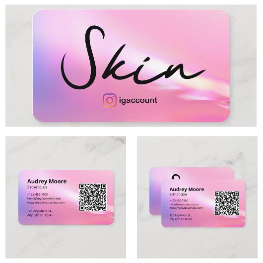 Estheetician Huid Make-up Visitekaartje