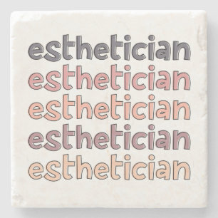 Estheetician Kosmetoloog Schoonheidsspecialiste Le Stenen Onderzetter