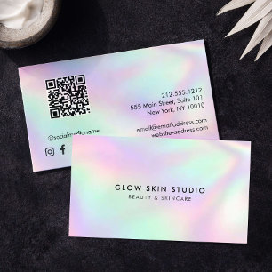 Estheetician QR-code Minimalistische Schoonheid Visitekaartje