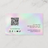 Estheetician QR-code Minimalistische Schoonheid Visitekaartje (Achterkant)