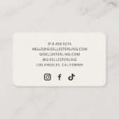 Estheetician Visitekaartje (Achterkant)