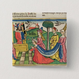 Esther 2 15-18, Esther wordt door de Vierkante Button 5,1 Cm