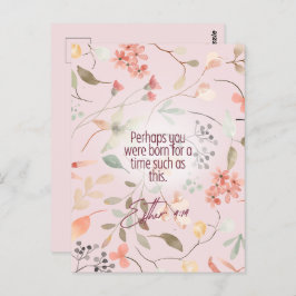 Esther 4:14 Bijbeltekst Kunst Briefkaart