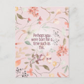 Esther 4:14 Bijbeltekst Kunst Briefkaart (Voorkant)