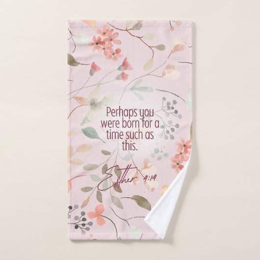 Esther 4:14 Bijbeltekst Kunst Handdoek (Handdoek)