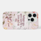 Esther 4:14 Bijbeltekst Kunst iPhone Hoesje (Achterkant horizontaal)