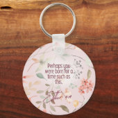 Esther 4:14 Bijbeltekst Kunst Sleutelhanger (Voorkant)