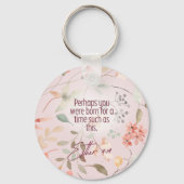 Esther 4:14 Bijbeltekst Kunst Sleutelhanger (Achterkant)