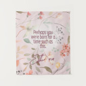 Esther 4:14 Bijbeltekst Kunst Wandkleed (Voorkant)