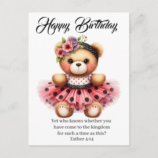 Esther 4:14 Birthday Card Briefkaart (Voorkant)