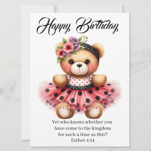Esther 4:14 Birthday Card Kaart (Voorkant)