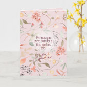 Esther 4:14 Christelijke Bijbelverzen Kunst Kaart (Gele Bloem)