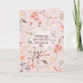 Esther 4:14 Christelijke Bijbelverzen Kunst Kaart