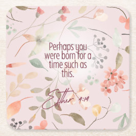 Esther 4:14 Christelijke Bijbelverzen Kunst Kartonnen Onderzetters