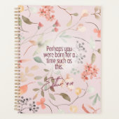 Esther 4:14 Christelijke Bijbelverzen Kunst Planner (Voorkant)