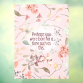 Esther 4:14 Christelijke Bijbelverzen Kunst Raamsticker (Vel 3)