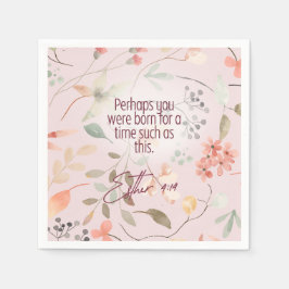 Esther 4:14 Christelijke Bijbelverzen Kunst Servet