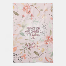 Esther 4:14 Christelijke Bijbelverzen Kunst Theedoek