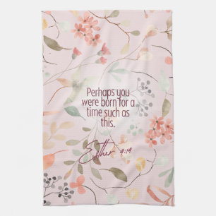 Esther 4:14 Christelijke Bijbelverzen Kunst Theedoek