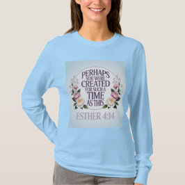 Esther 4:14 Lichtblauw T-shirt