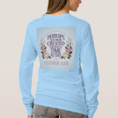Esther 4:14 Lichtblauw T-shirt (Achterkant)