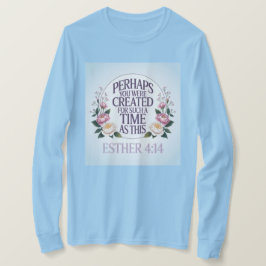 Esther 4:14 Lichtblauw T-shirt