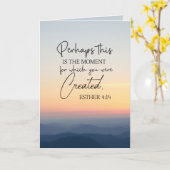 Esther 4:14 Misschien is dit de tijd Bijbel Verse Kaart (Gele Bloem)