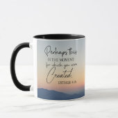 Esther 4:14 Misschien is dit de tijd Bijbel Verse Mok (Links)